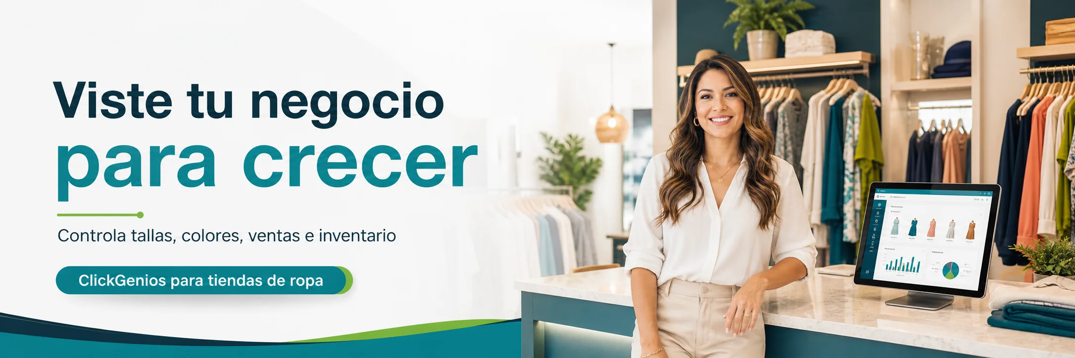 ClickGenios para administrar una tienda de ropa